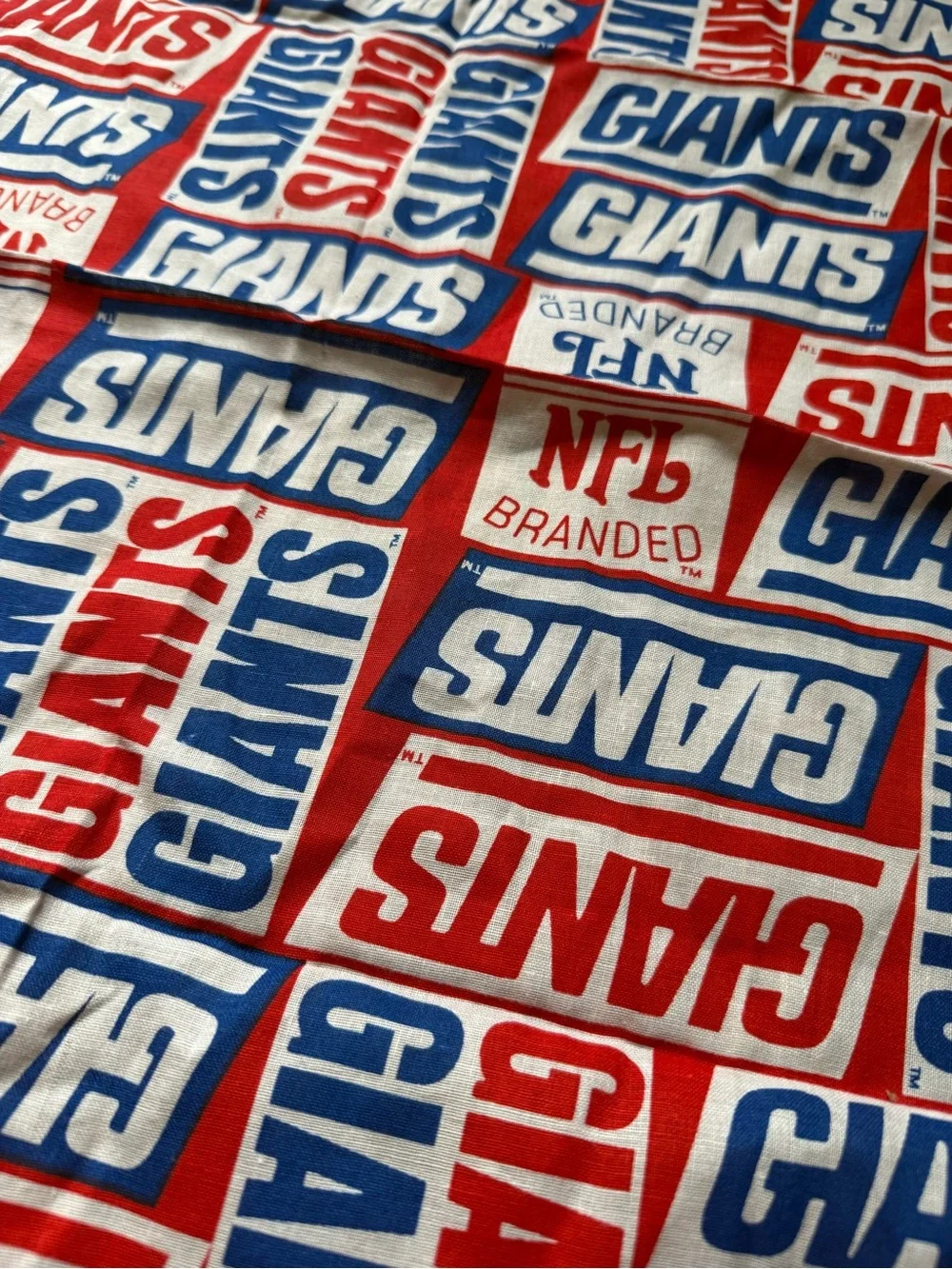 Vintage 80s New York Giants Bandana Deadstock NFL Football USA Made - Picture 3 of 7